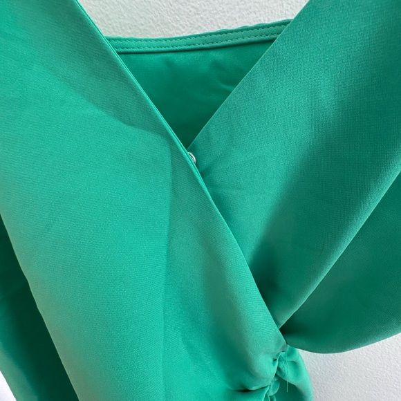 Cupshe Green Wrap Dress L - Picture 5 of 10